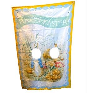 POTTERY BARN KIDS Beatrix Potter Peter Rabbit Photo Op Bunny Easter Banner NWT